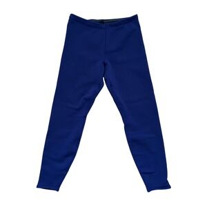 Patagonia Fleece Leggings XL Blue Thermal Base Layer joggers Made in USA